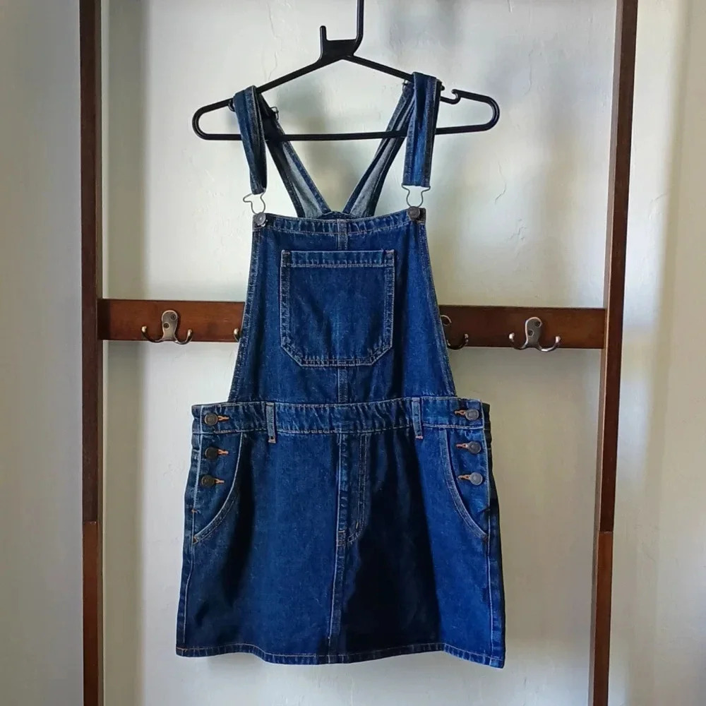 Forever 21 - Dark Blue Denim Overall Skirt